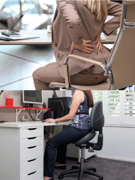 Silla oficina vs silla ergonómica